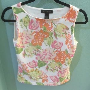 Harold’s S Floral Cotton blend sweater #108